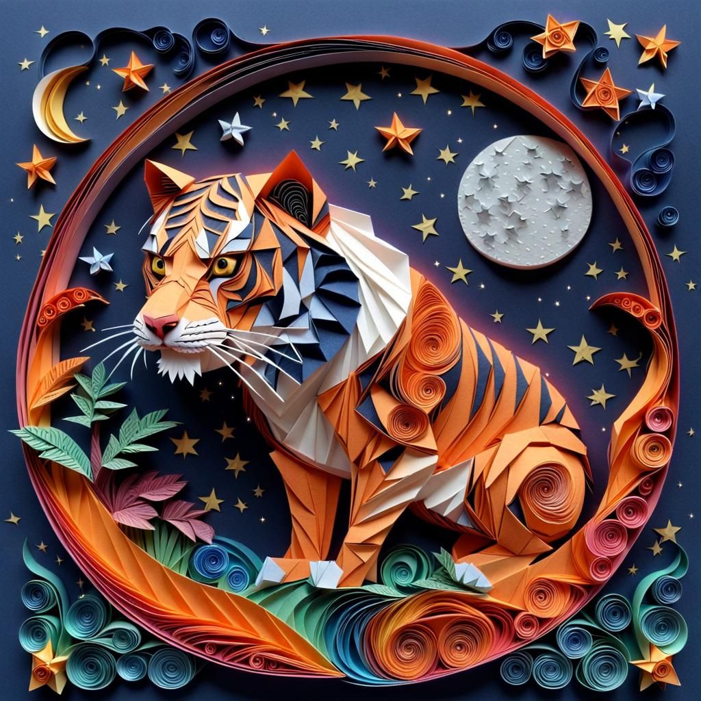 He's only a paper tiger😉  by @Witchyluck