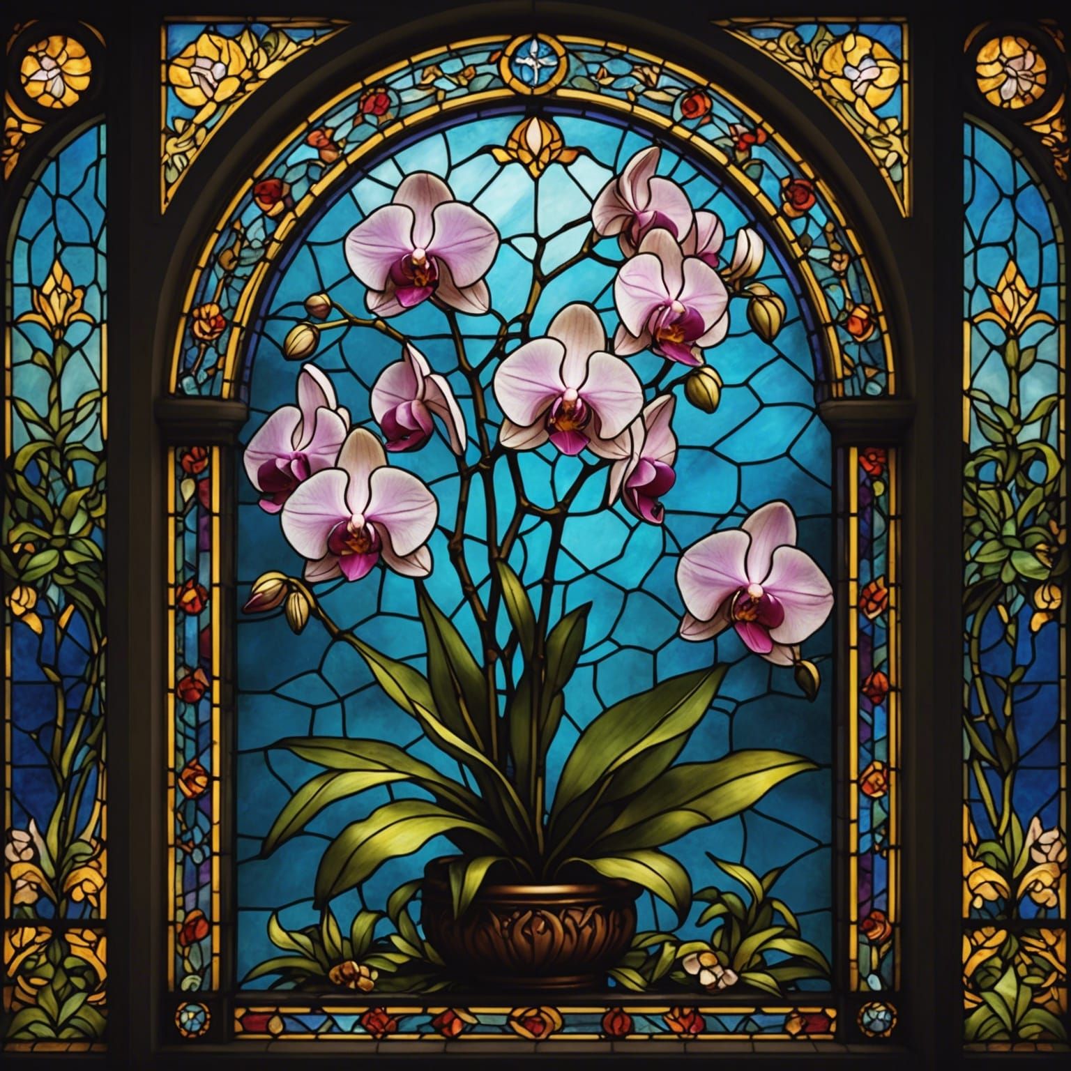 Orchid Window  by @Abby Rexroth