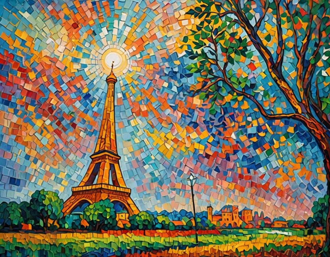 Expressionist God in Impasto Oil Painting