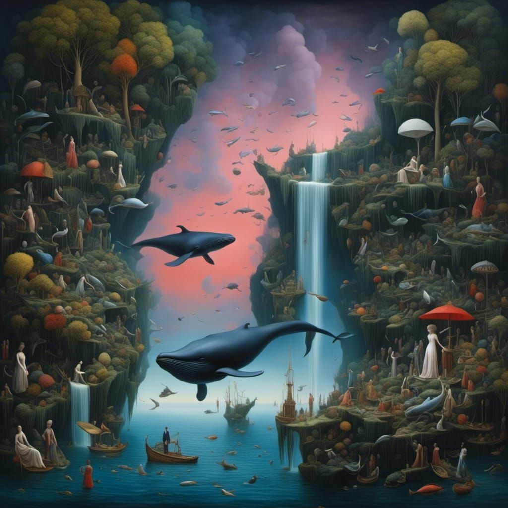 whale landscape