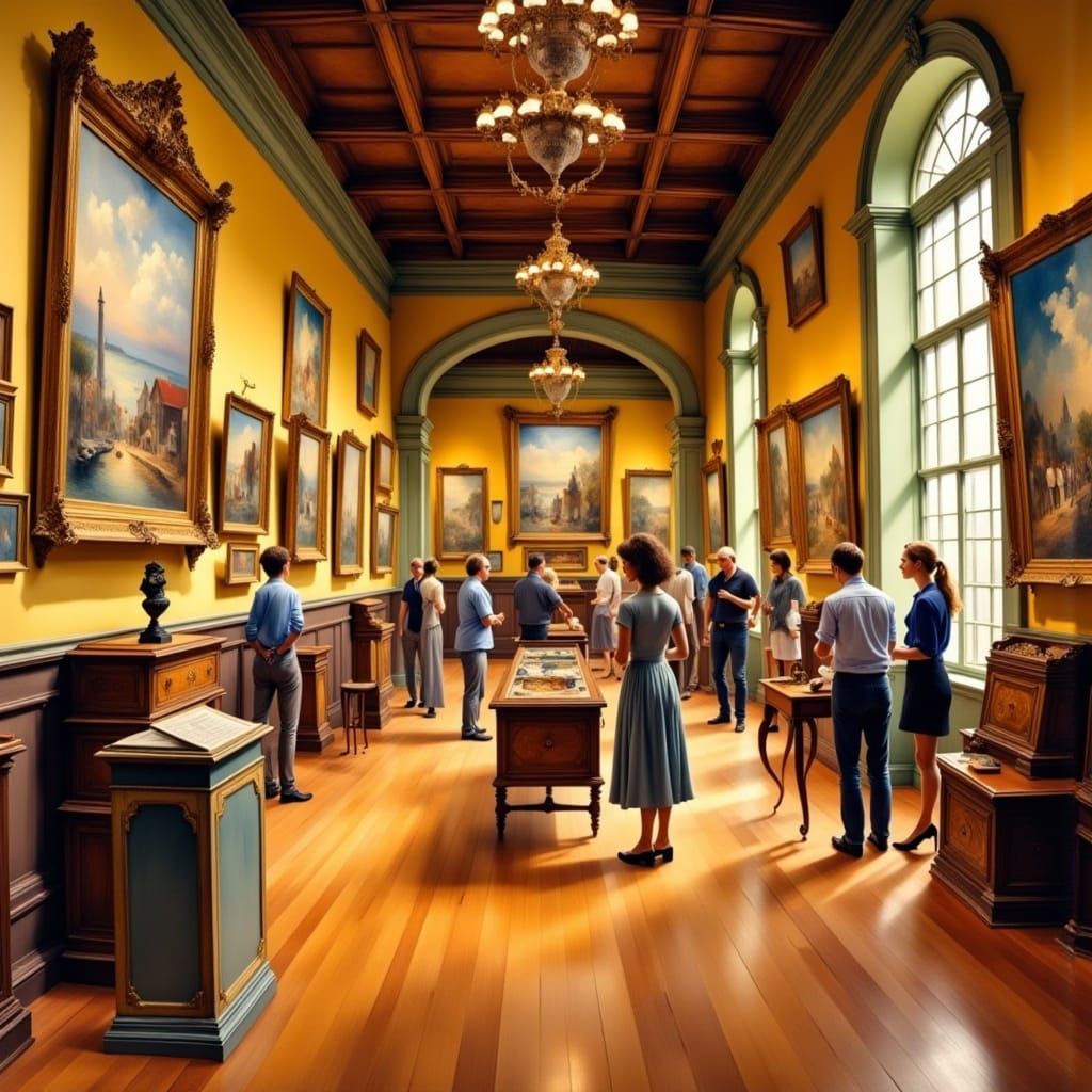 <lora:Impressionnism:1.0> Great museum gallery with impressionnism paintings