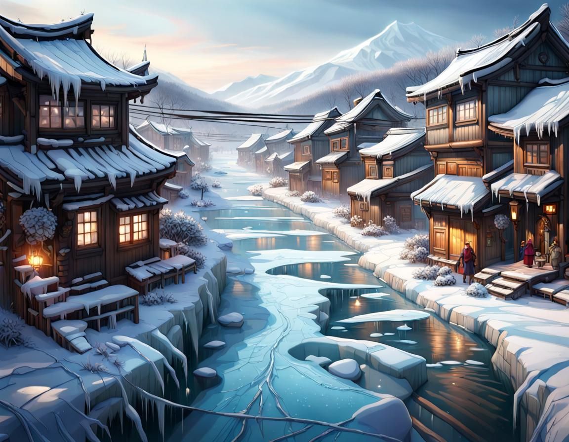 Hanok Village in Winter