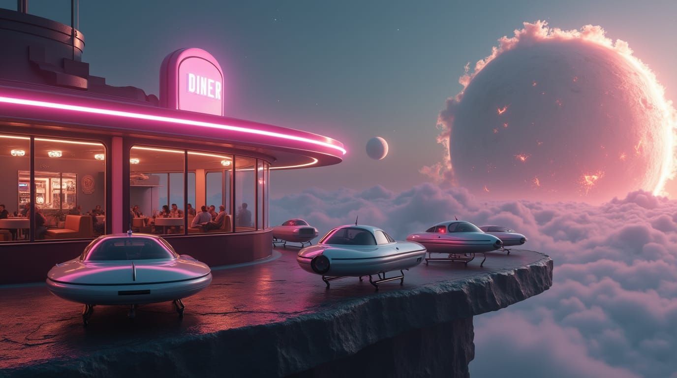 Retro Diner from the Future