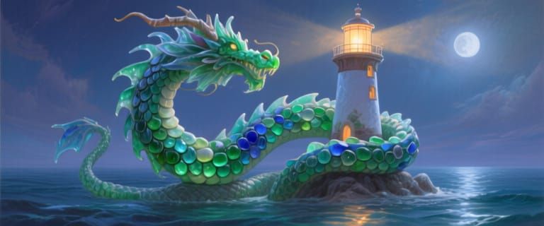 Sea Glass Sculptures.  by @Natalie