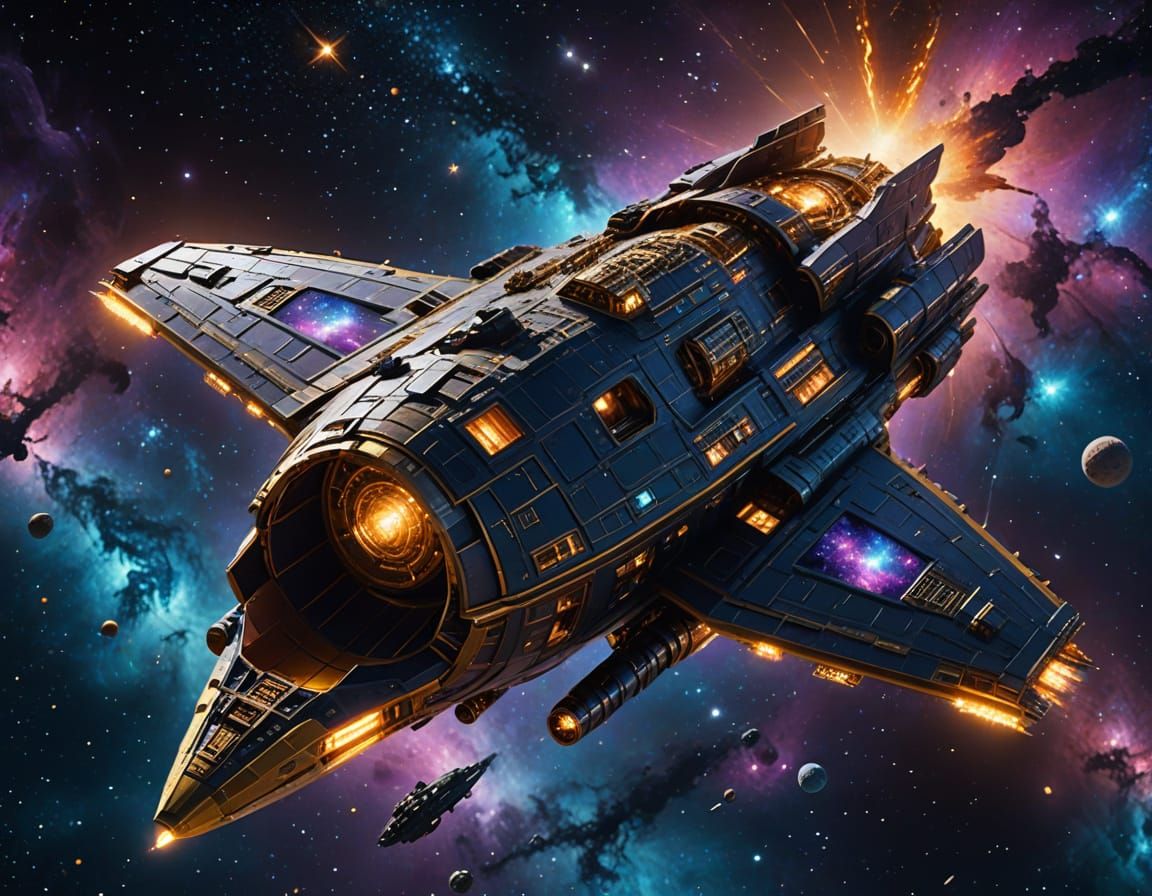 Rocket ship.  by @Natalie