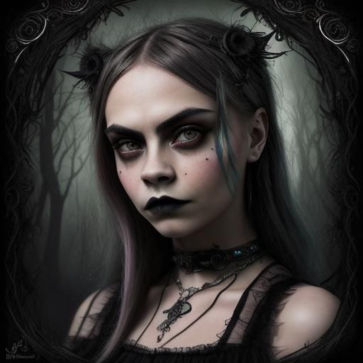 cara delevingne,gothic