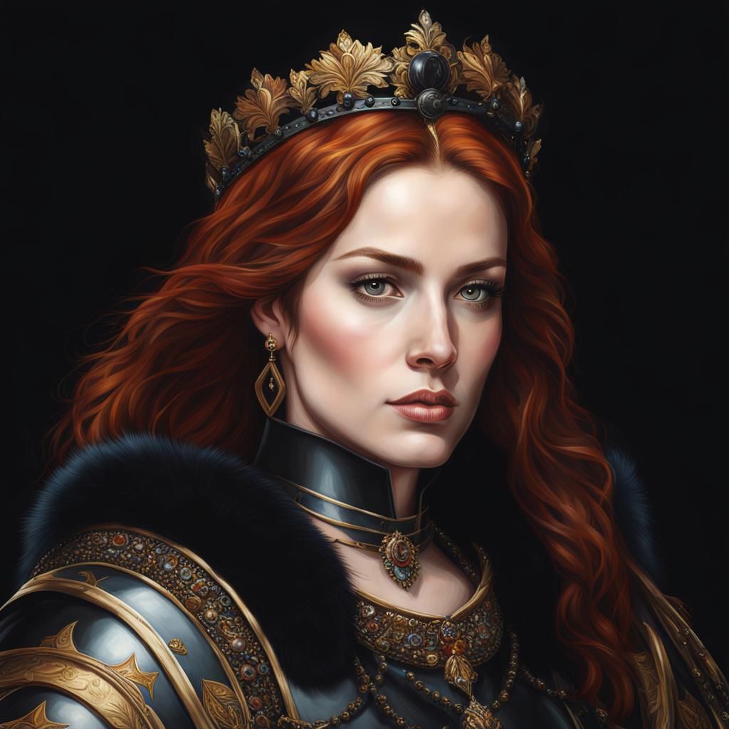 a portrait of a beautiful female warrior - AI Generated Artwork ...