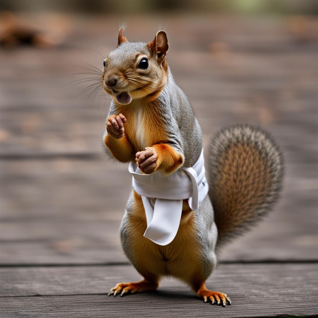 karate champion squirrel