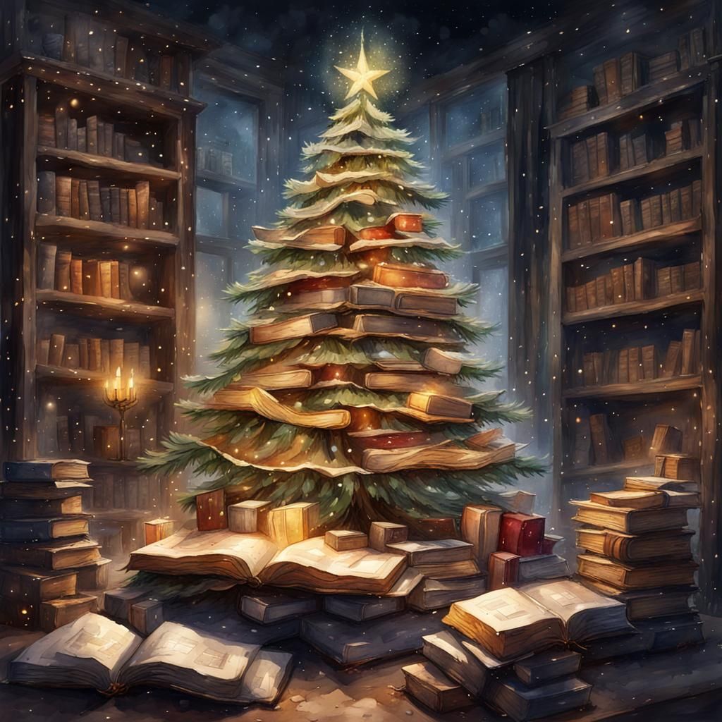 Book Ornaments  by @Litnut17