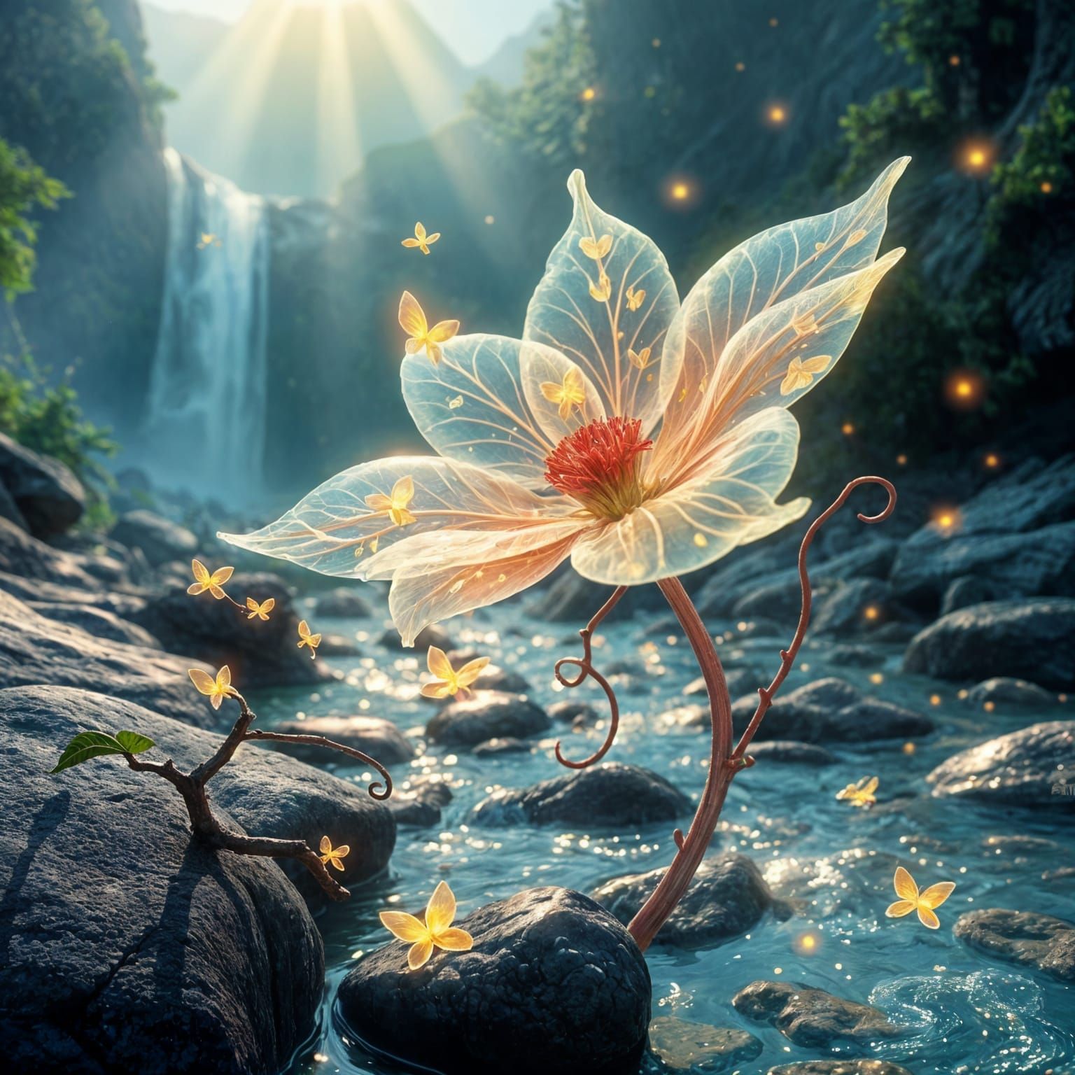  luminous  flower   by @Muse