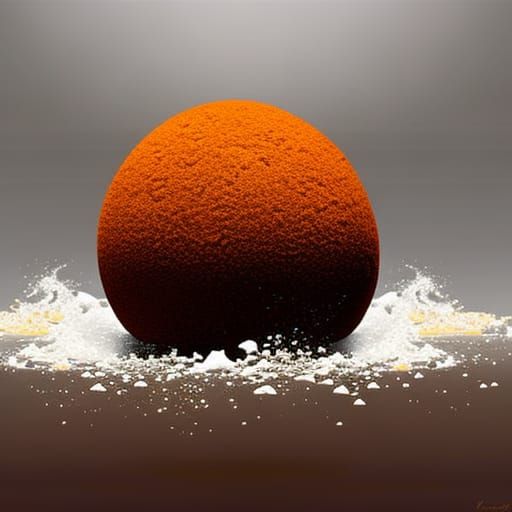 Hyperrealistic Falafel Ball in Rembrandt Style