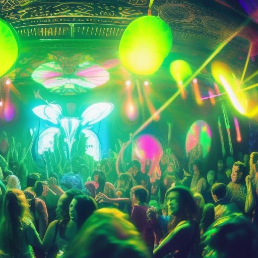 Mansion Rave AI Generated Artwork NightCafe Creator