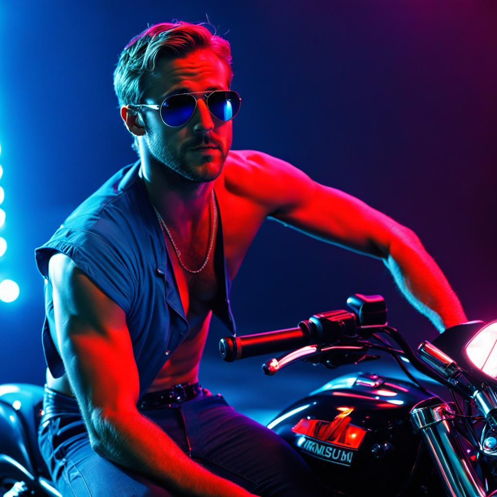 Ryan Gosling, red lights