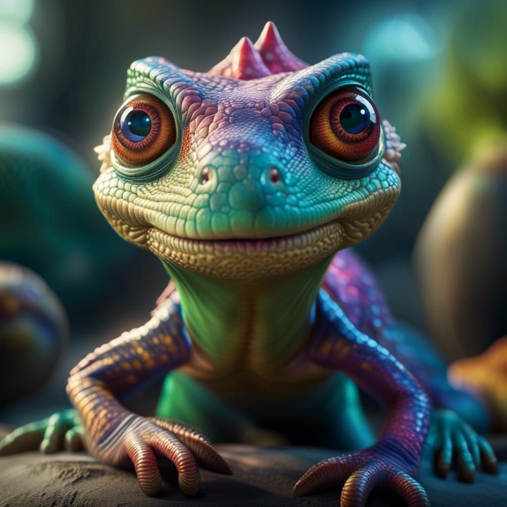 Happy lizard  by @WeLoveComics