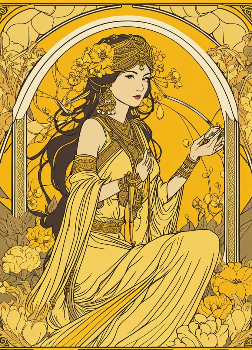 "Series of the Women - Yellow - The Bride"  by @Albatenente