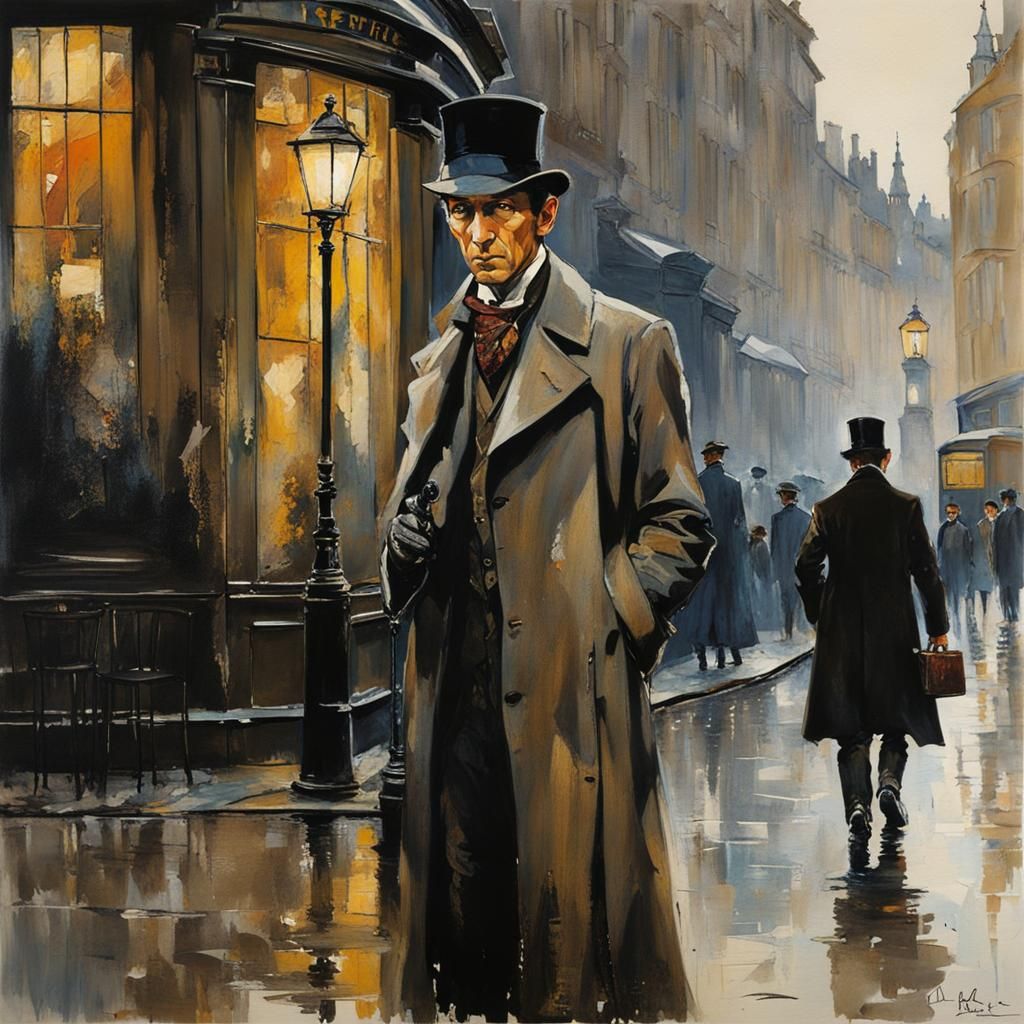 Sherlock Cushing at London streets - AI Generated Artwork - NightCafe ...