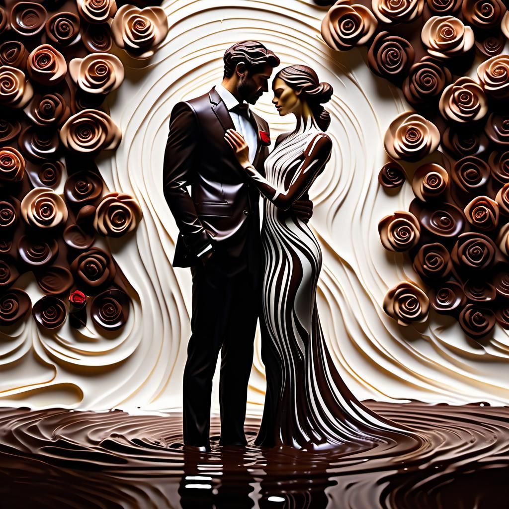 chocolate and roses  by @photon