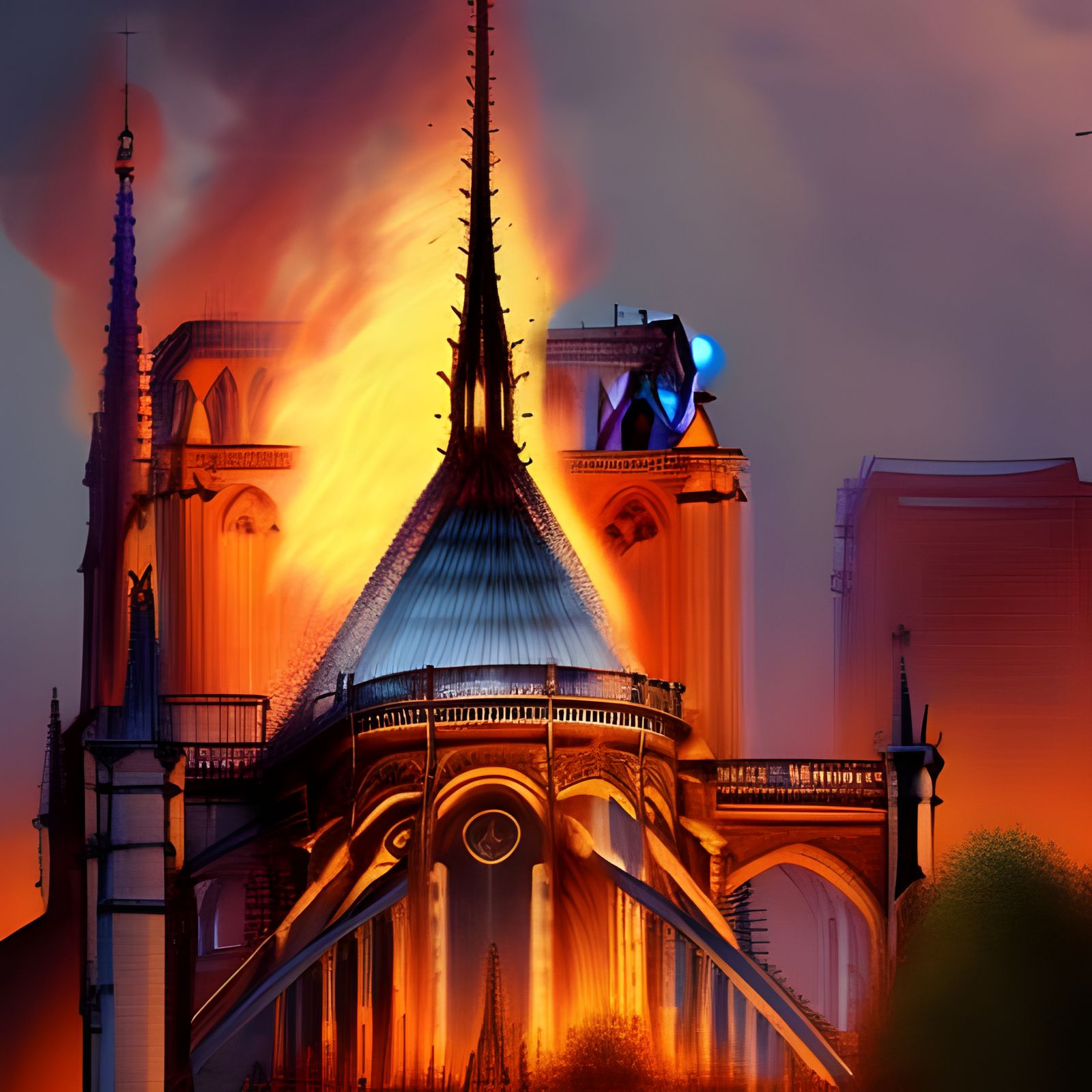 feux à notre dame de paris  by @Emmanuel BoisAndCo