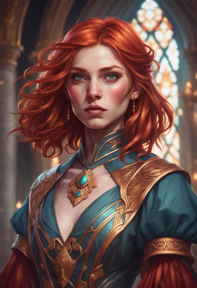 Redhead Wizard - AI Generated Artwork - NightCafe Creator