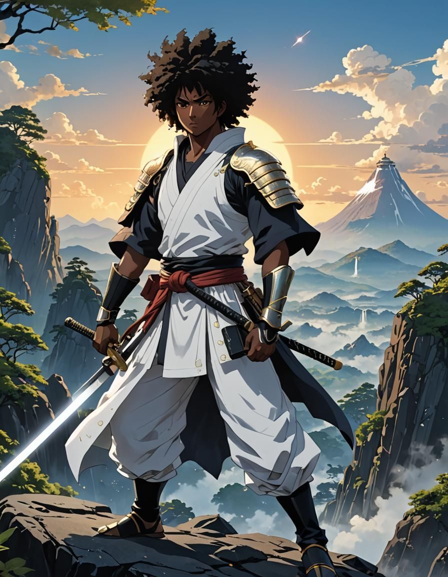 Afro Samurai - AI Generated Artwork - NightCafe Creator