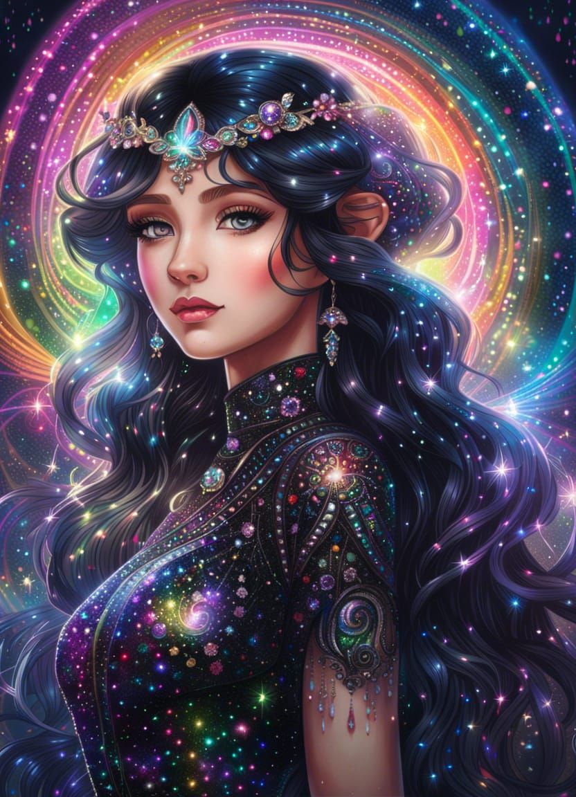 Raining Glitter  by @Jikan