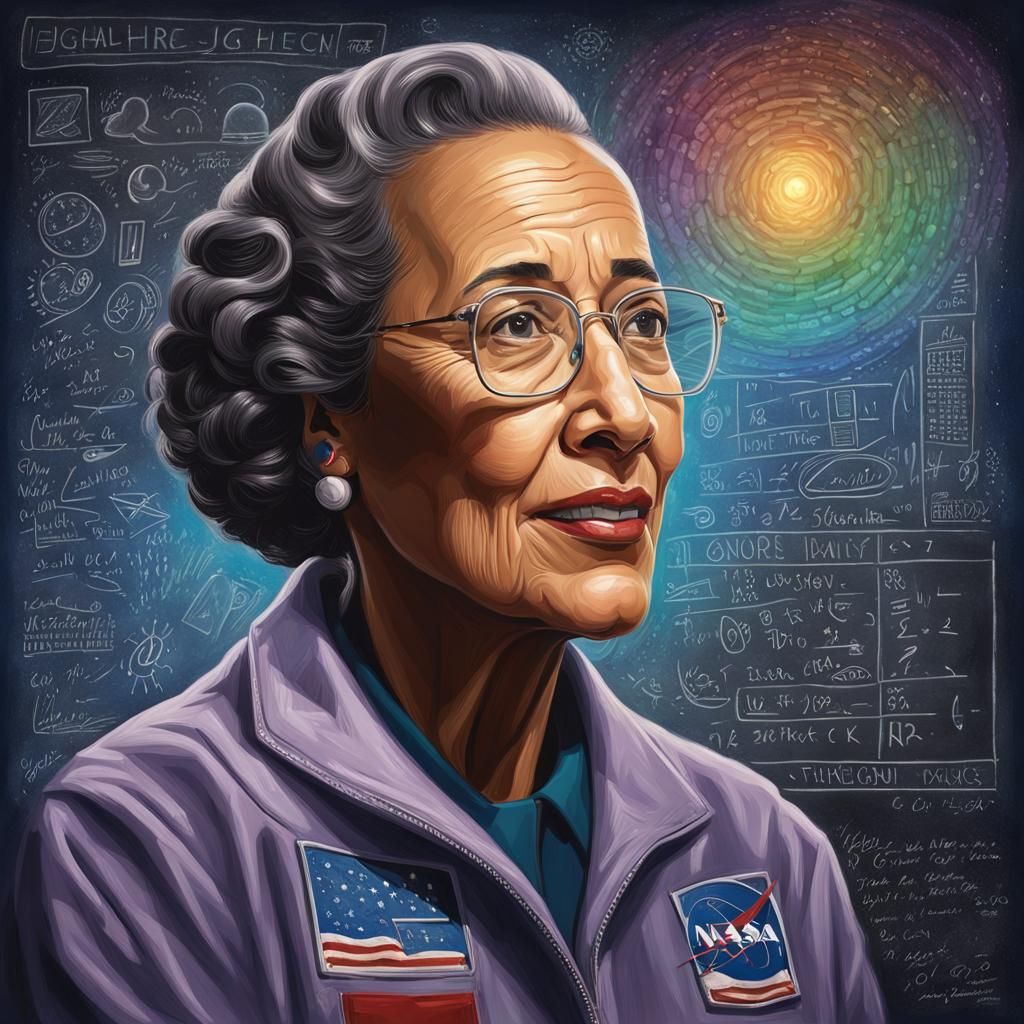 Katherine Johnson, mathematician, NASA. She helped Make Space Flight Possible  by @Canadian Maryla