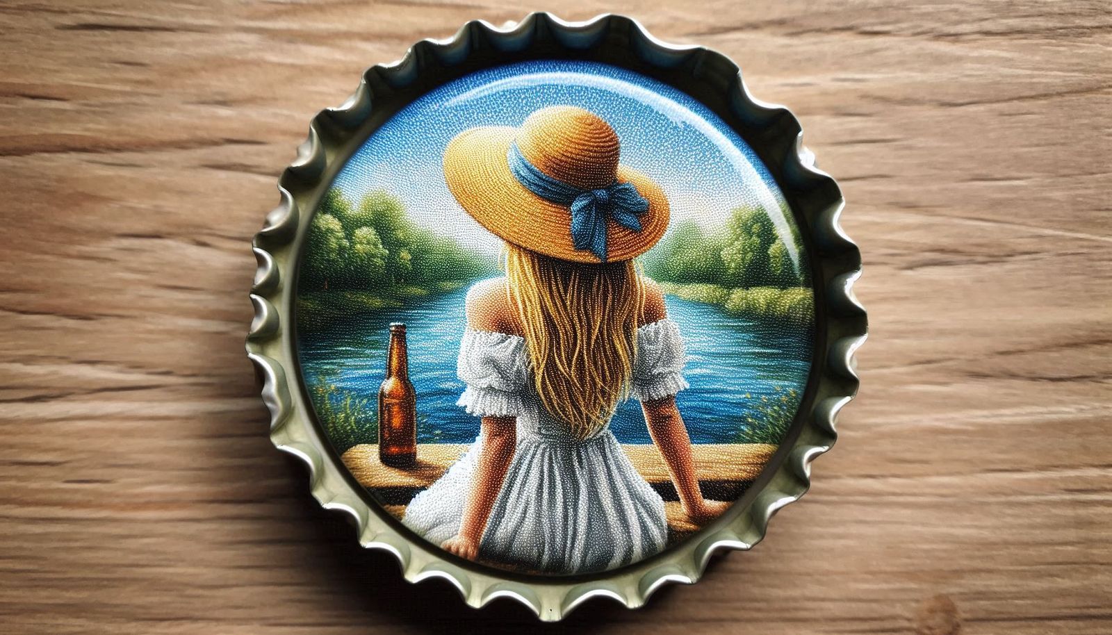 Pointillist On A Bottlecap