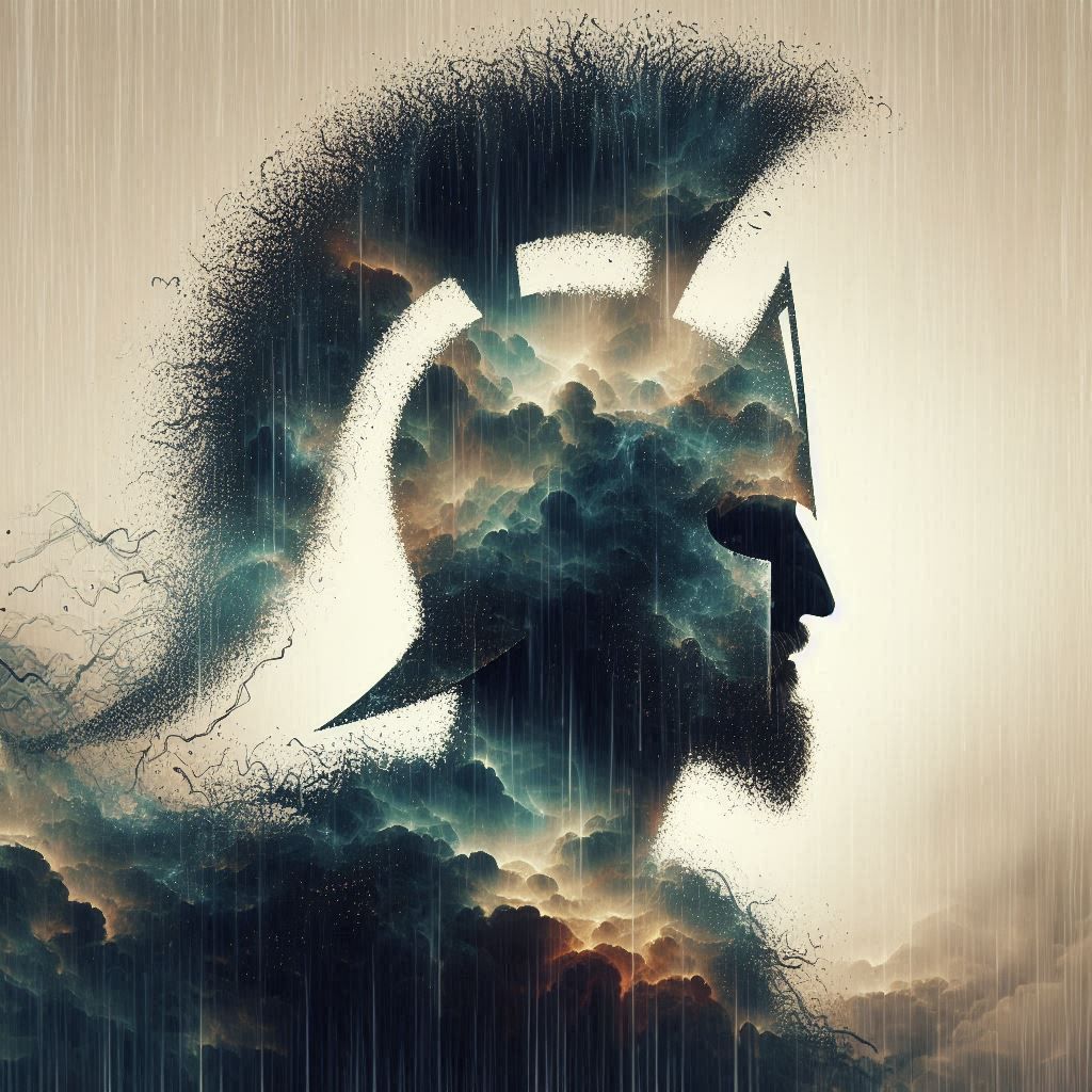double exposure beautiful fantasy DALL-E 3 portrait landscap...