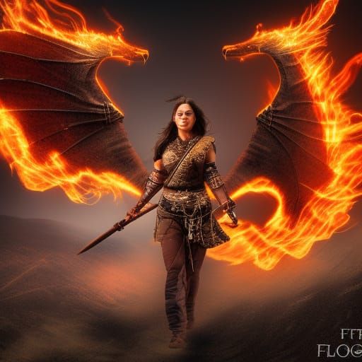 Wings on fire