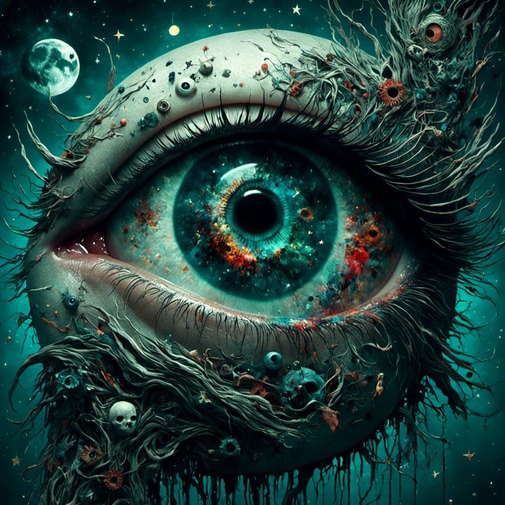 Hyperrealistic Undead Eye in High Definition