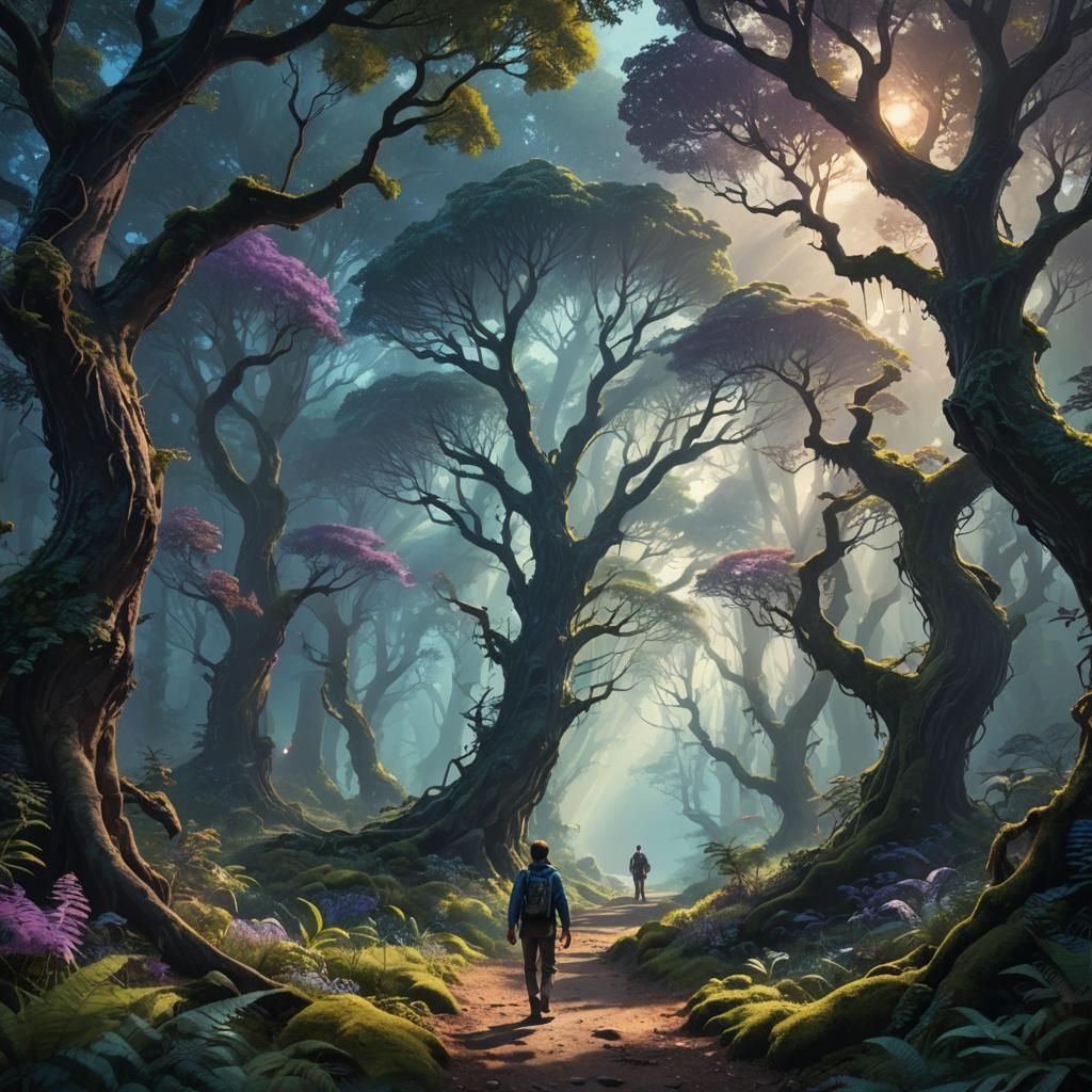 Mystical Forest Adventure: Fantasy Concept Art