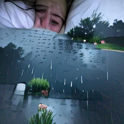 crying myself to sleep in the rain