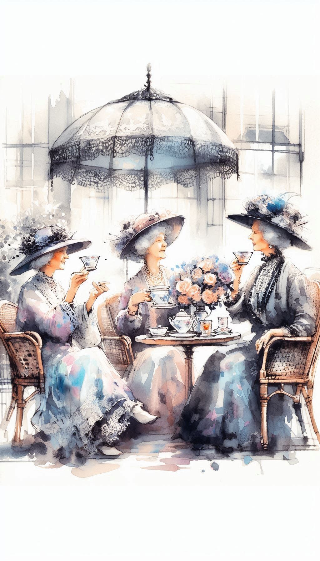 Reminiscing over tea