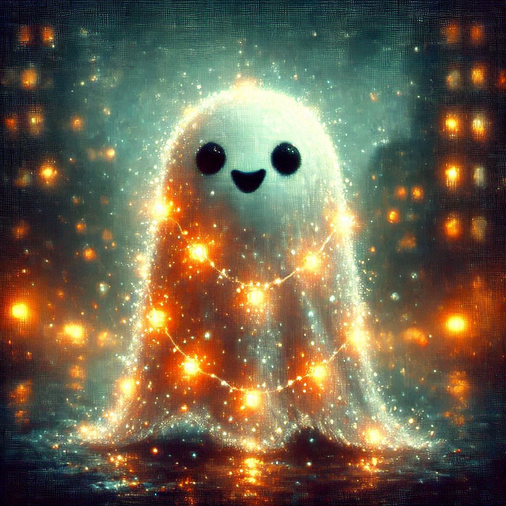 Glitter ghost 👻✨loves fairy lights