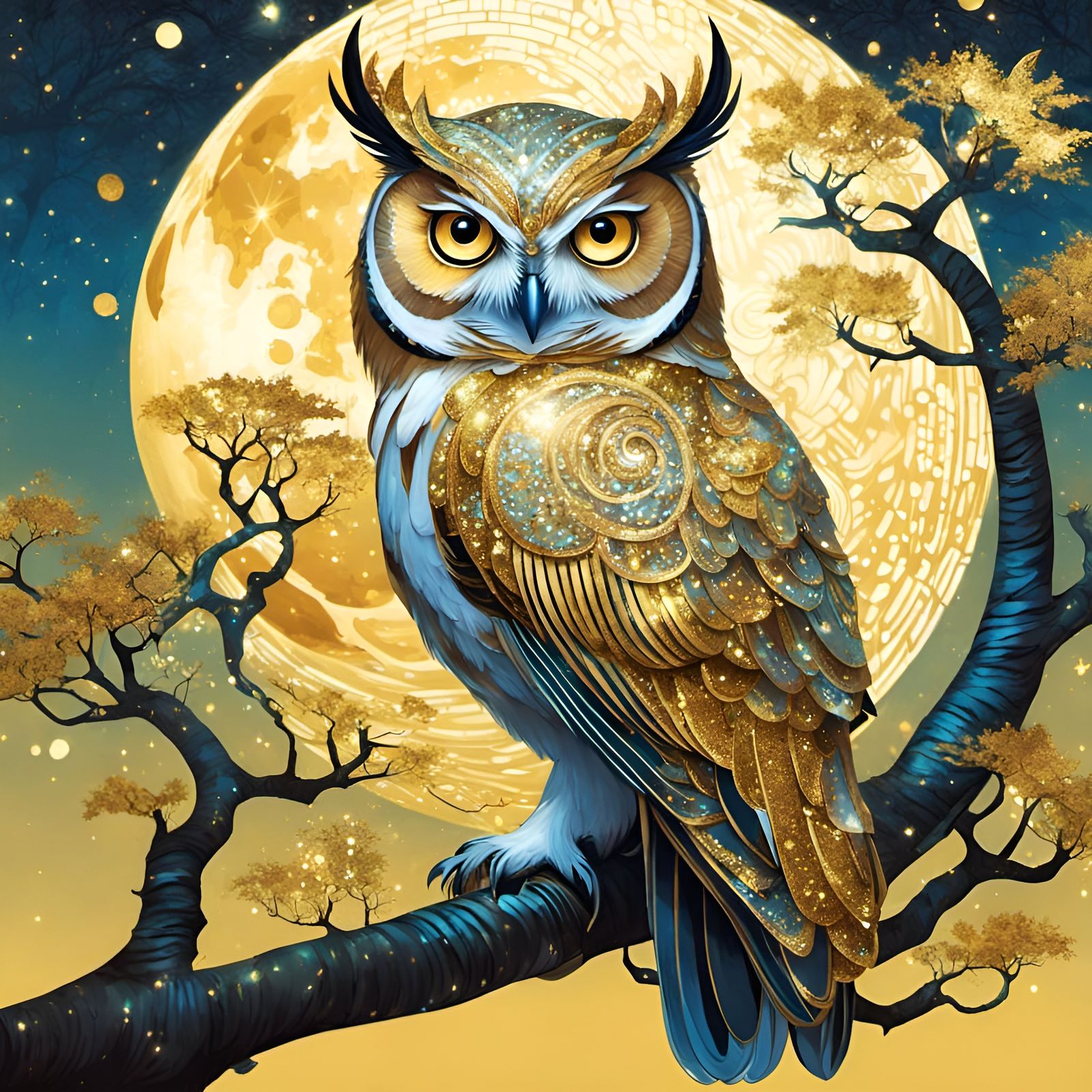 Sparkling Guardian of the Night  by @Sharonjoy