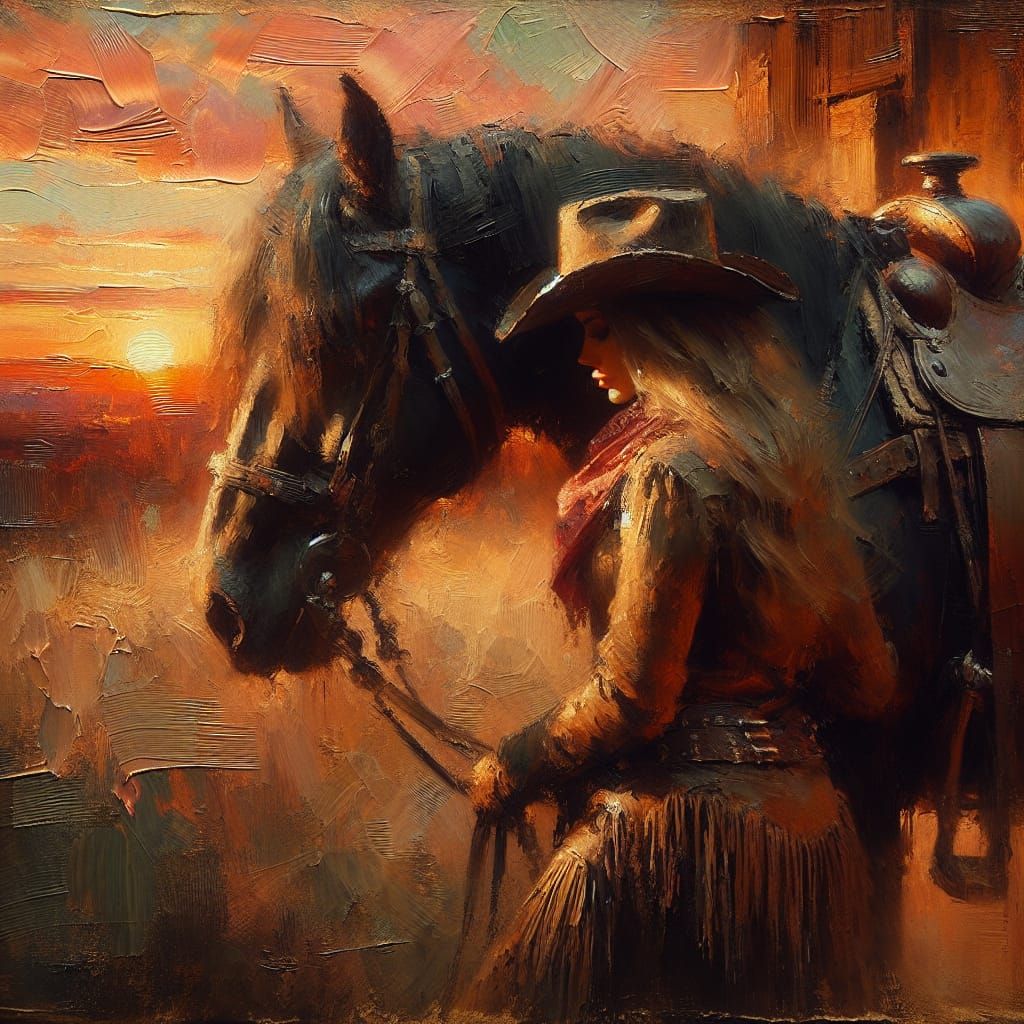 Into the sunset   by @Aibot 