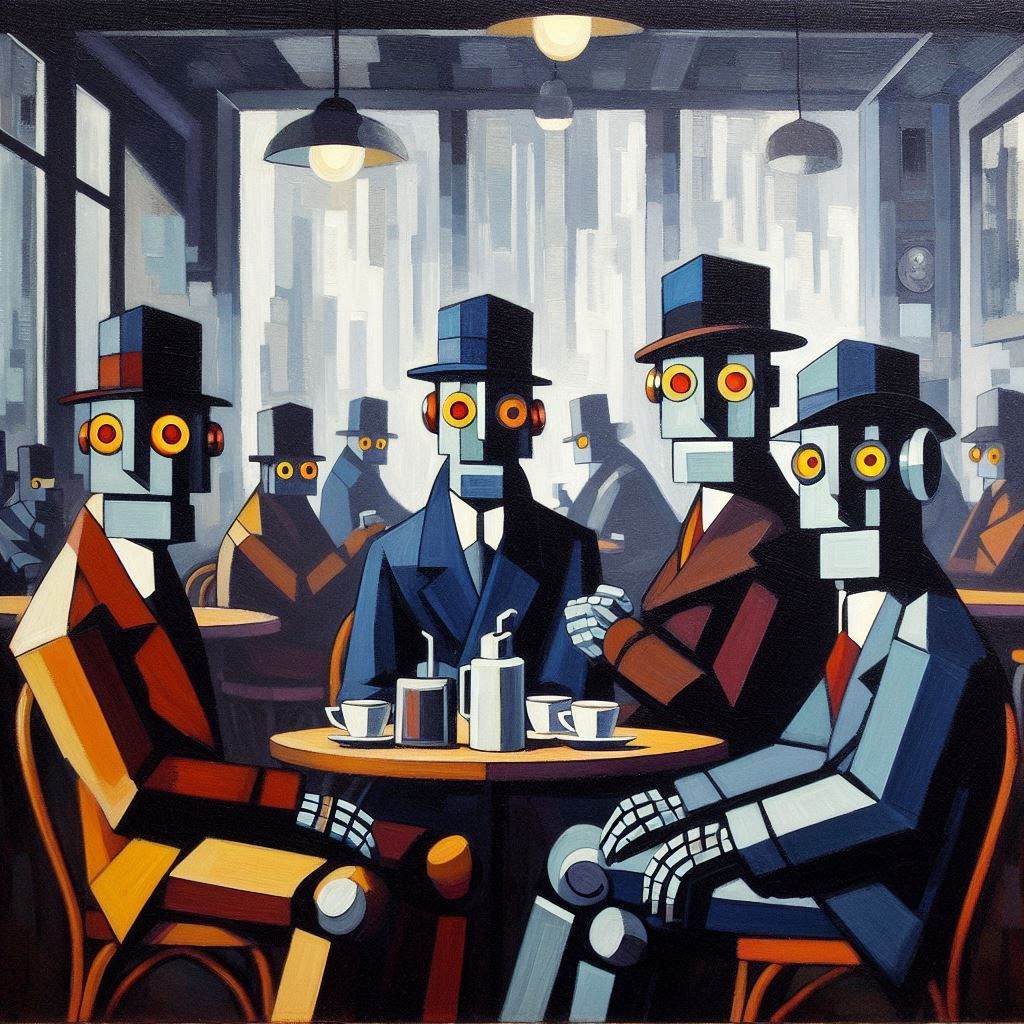 Robots in cafés