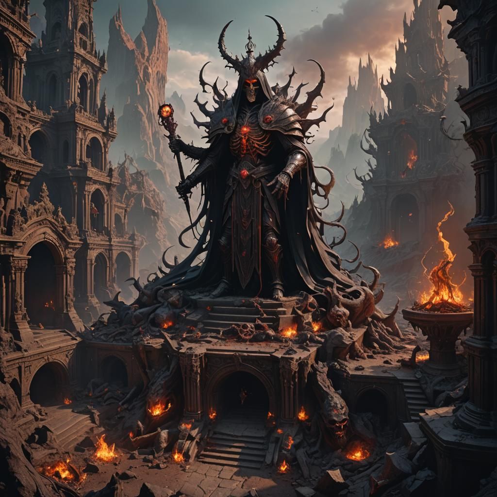 Lord of Death in headquarters of Hell