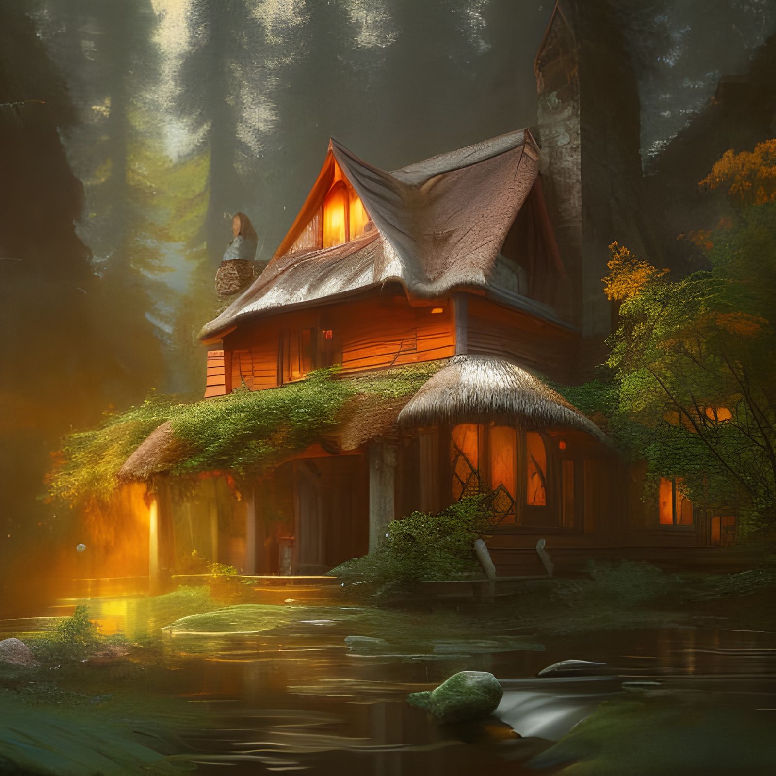 Peaceful paradise, cottage in the forest   by @Tommy2timez 