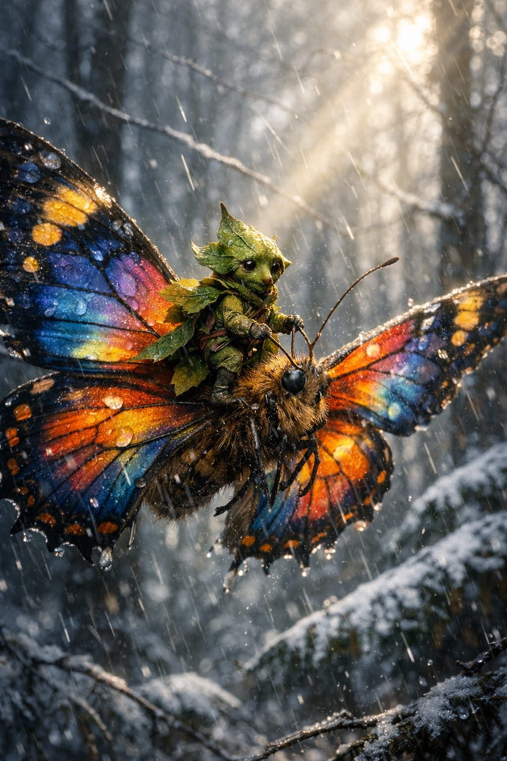 Journeying through rain and snow   by @nana