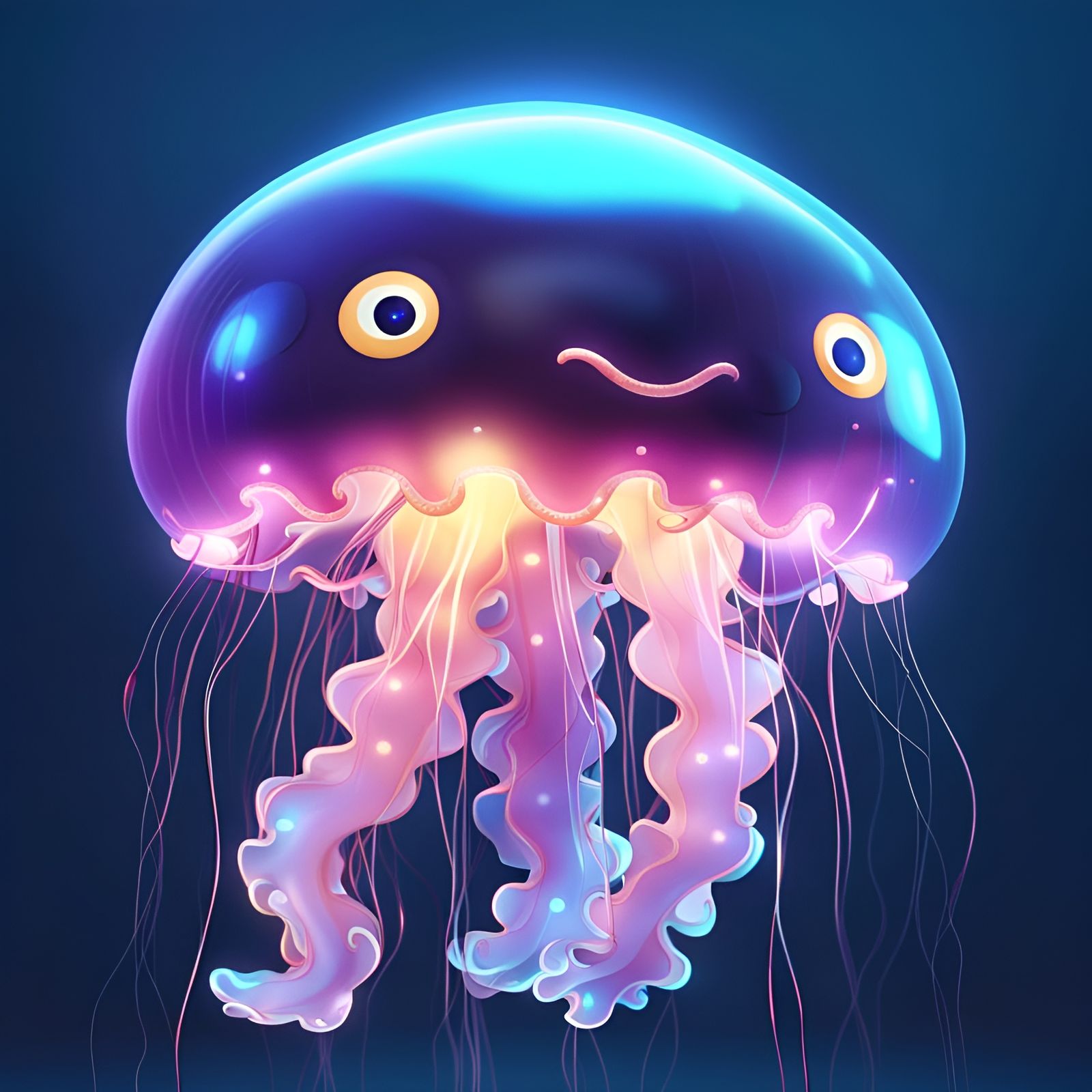 Chibi jellyfish - AI Generated Artwork - NightCafe Creator