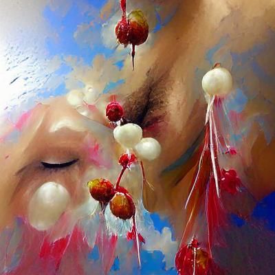 bursts of lychee dripping from our lips as i look up at you ...