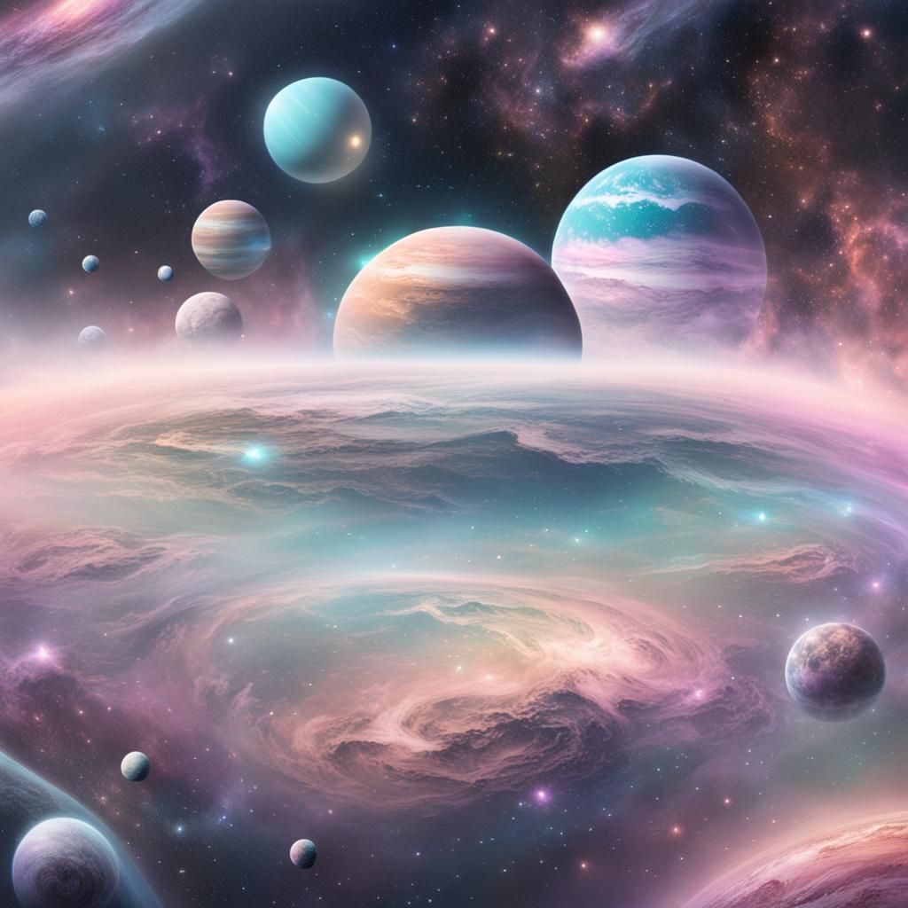 Pastel Galactic Voyage:

  by @Quantum Tranquility