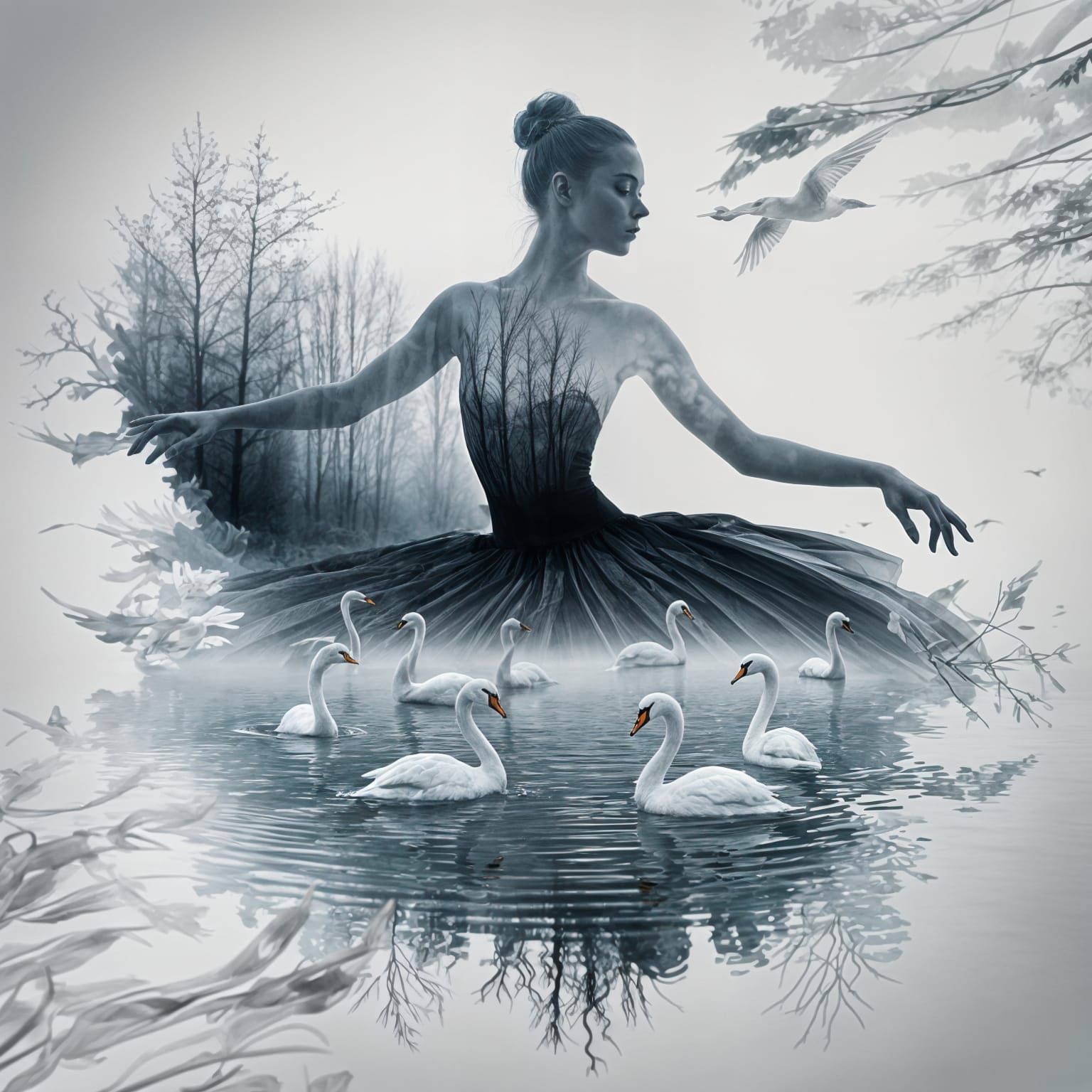 The Swan Lake   by @MArt