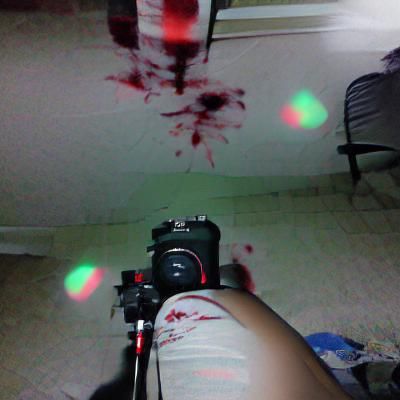 All I see is blood DSLR flickering light filmic