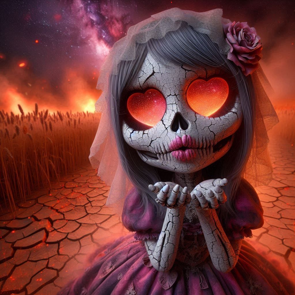 heart-eyes the bride's dalloween heart kiss 😍