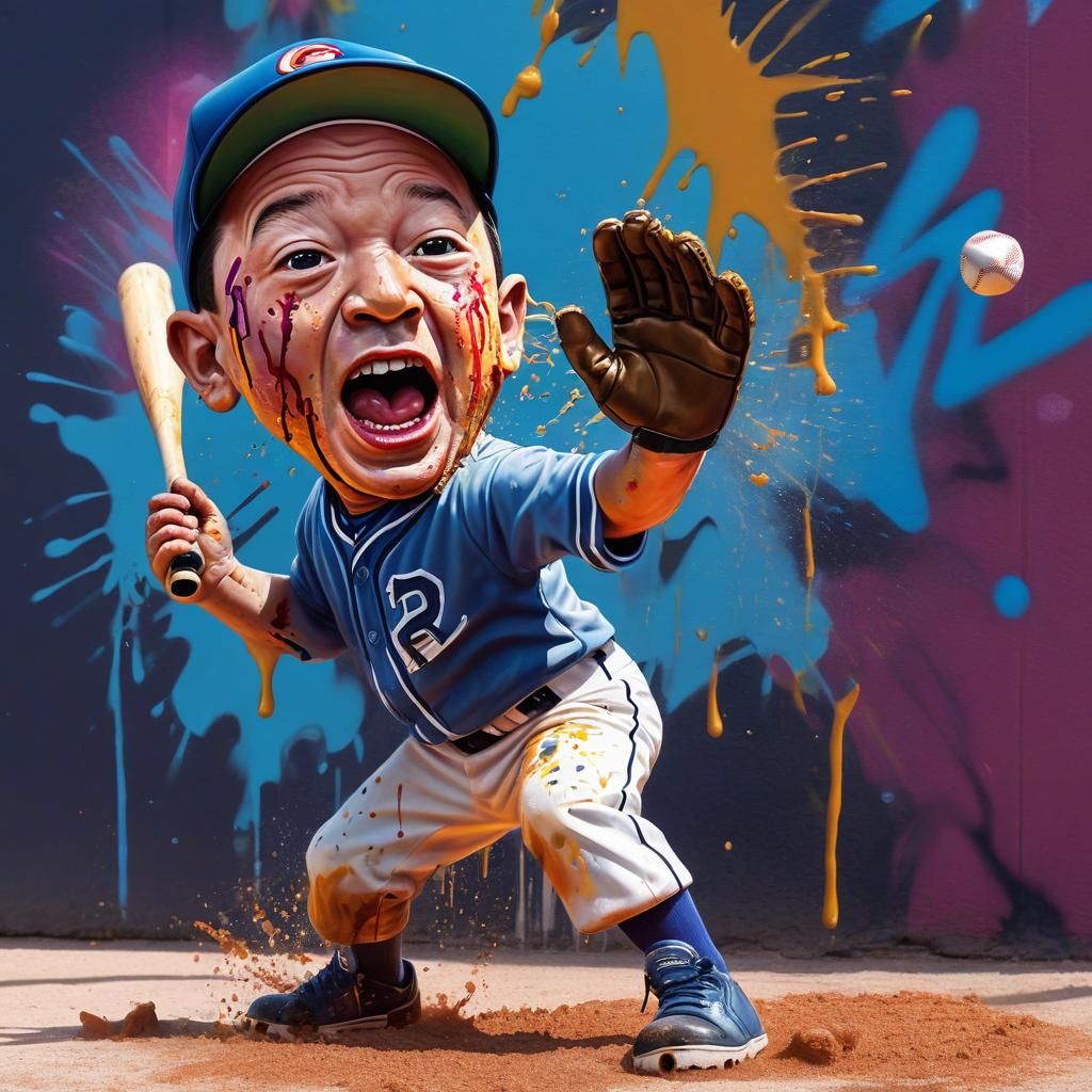 Graffiti Artist Poses For a Picture - “Bring It On! Do I Hit...