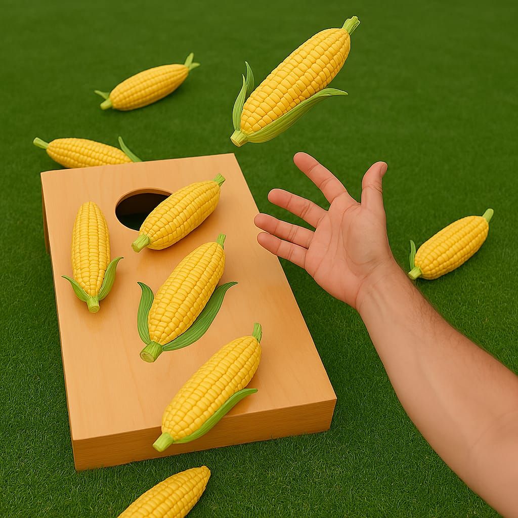 cob toss in cornhole