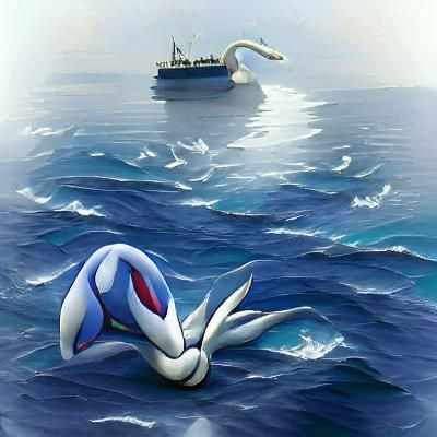 Lugia at sea