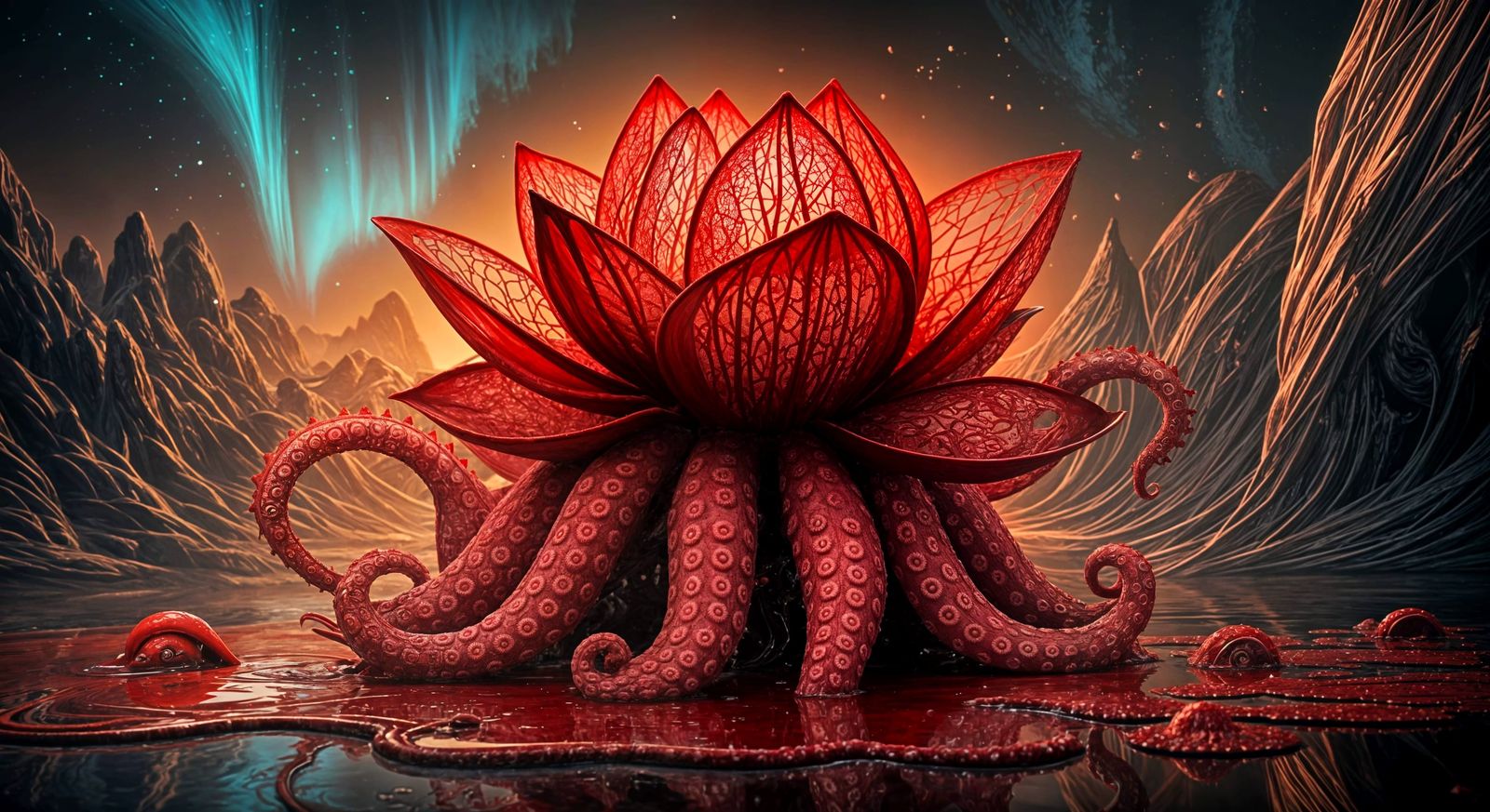 Octolotus  by @Midnight Crow